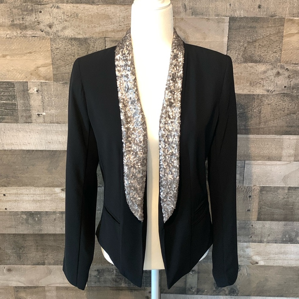 A.N.A. Open Blazer with sequined collar - Picture 16 of 16